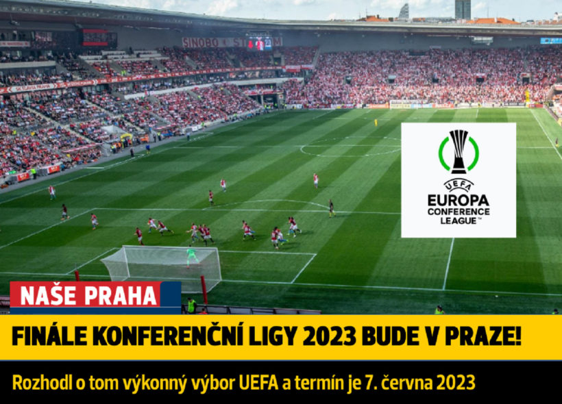 Fotbalové finále Konferenční ligy bude za rok v Praze.