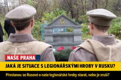 Legionáři a hroby v Rusku