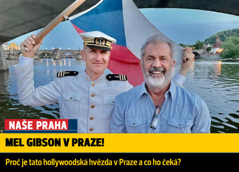 Mel Gibson v Praze