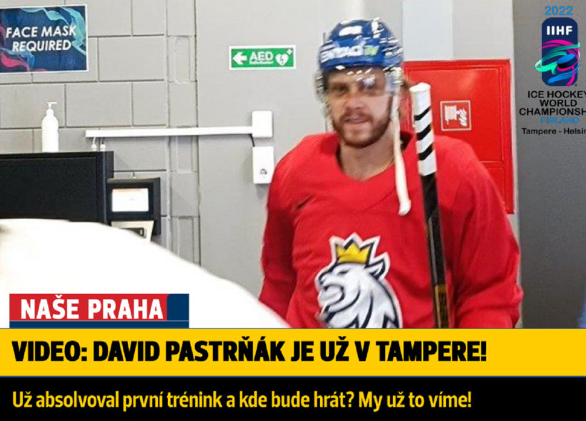 David Pastrňák jde na první trénink