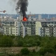 Požár v Divišovské ulici