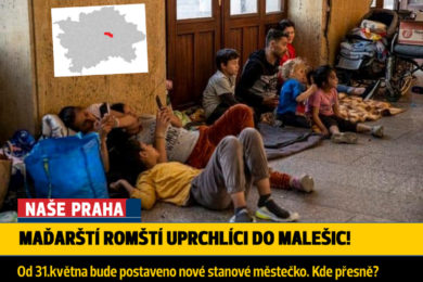 Ukrajinští romští uprchlíci na Hlavním nádraží v Praze