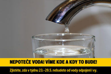 Pražské výluky vody v termínu 23.-29.kvtna 2022