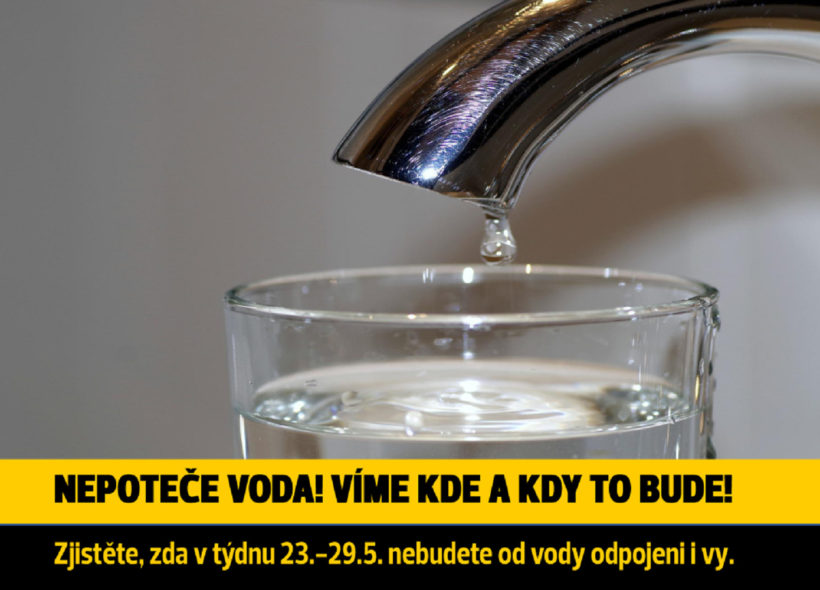 Pražské výluky vody v termínu 23.-29.kvtna 2022