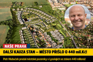 Petr Hlubuček prodal v roce 2016 místní městské pozemky se ziskem 440 milionů!