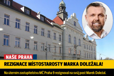 Na úterním zastupitelstvu městské části Praha 9 rezignoval na svůj post místostarosta Ing. Marek Doležal. 