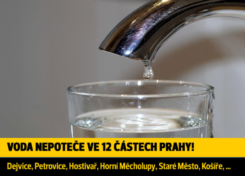 Plánované pražské odstávky vody v týdnu od 13.června.