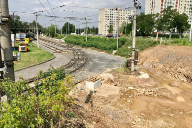 Tramvajová trať z Modřan na Libuš se už staví.