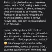 Tuto vulgární zprávu odeslal starosta Řeporyjí Pavel Novotný (ODS) své kolegyni herečce Mirce Součkové. Důvodem bylo, že se rozhodla kvůli jeho agresivnímu stylu vystupování pro kandidátku nezávislých.