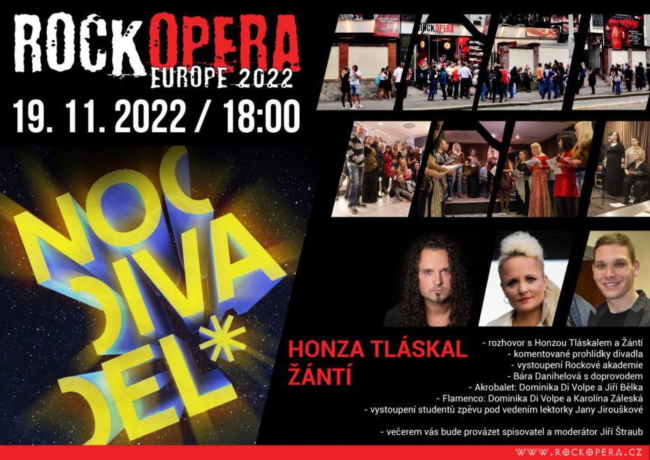 Pražská RockOpera na akci Noc divadel 2022. 