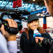 Spoluzakladatel Pitlande Jiří Matela při rozhovoru s novináři u příležitosti finále Nova Sport talent Cup Pitland 2022.