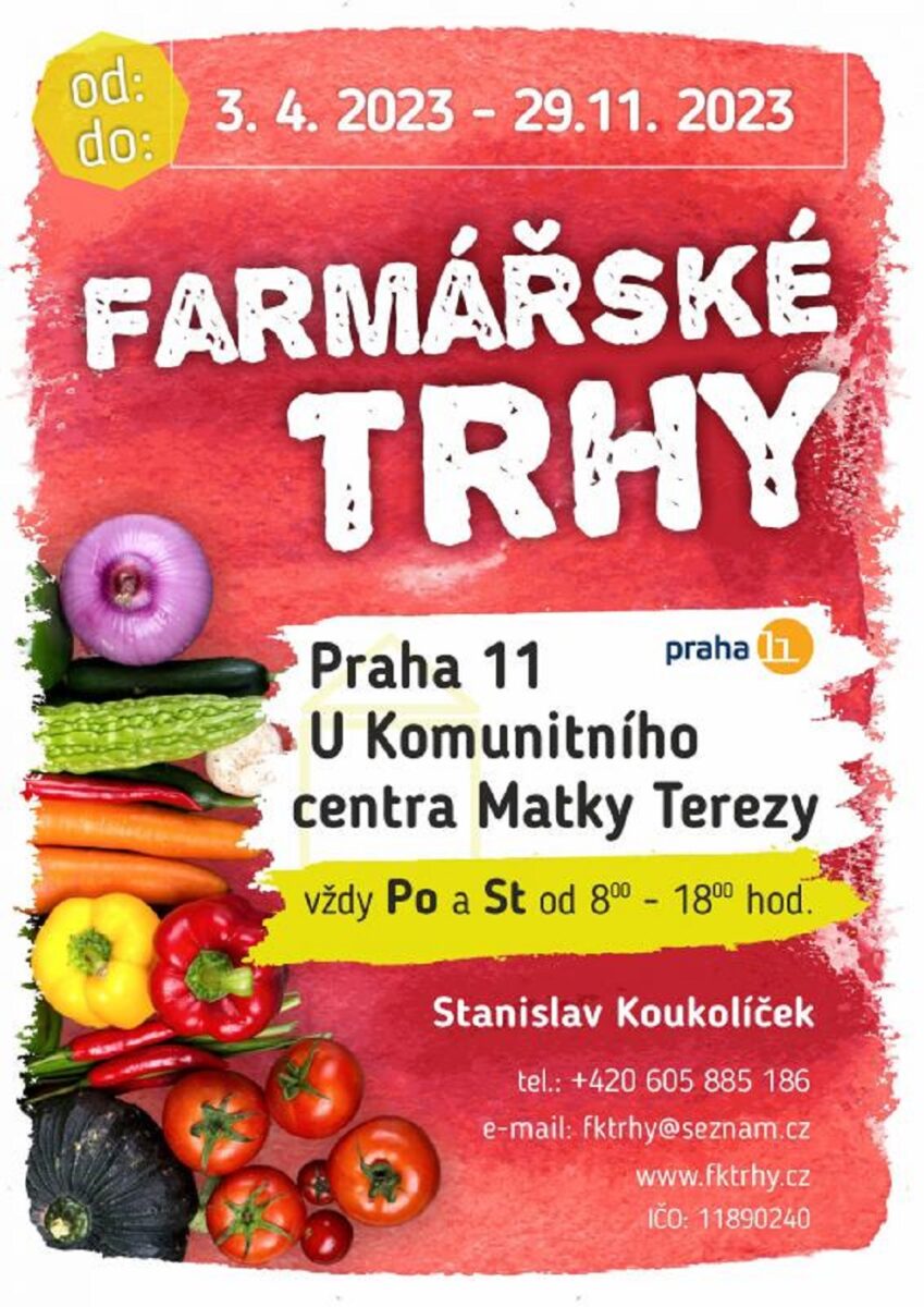 Farmářské trhy v Praze 11 začínají už 3. dubna.