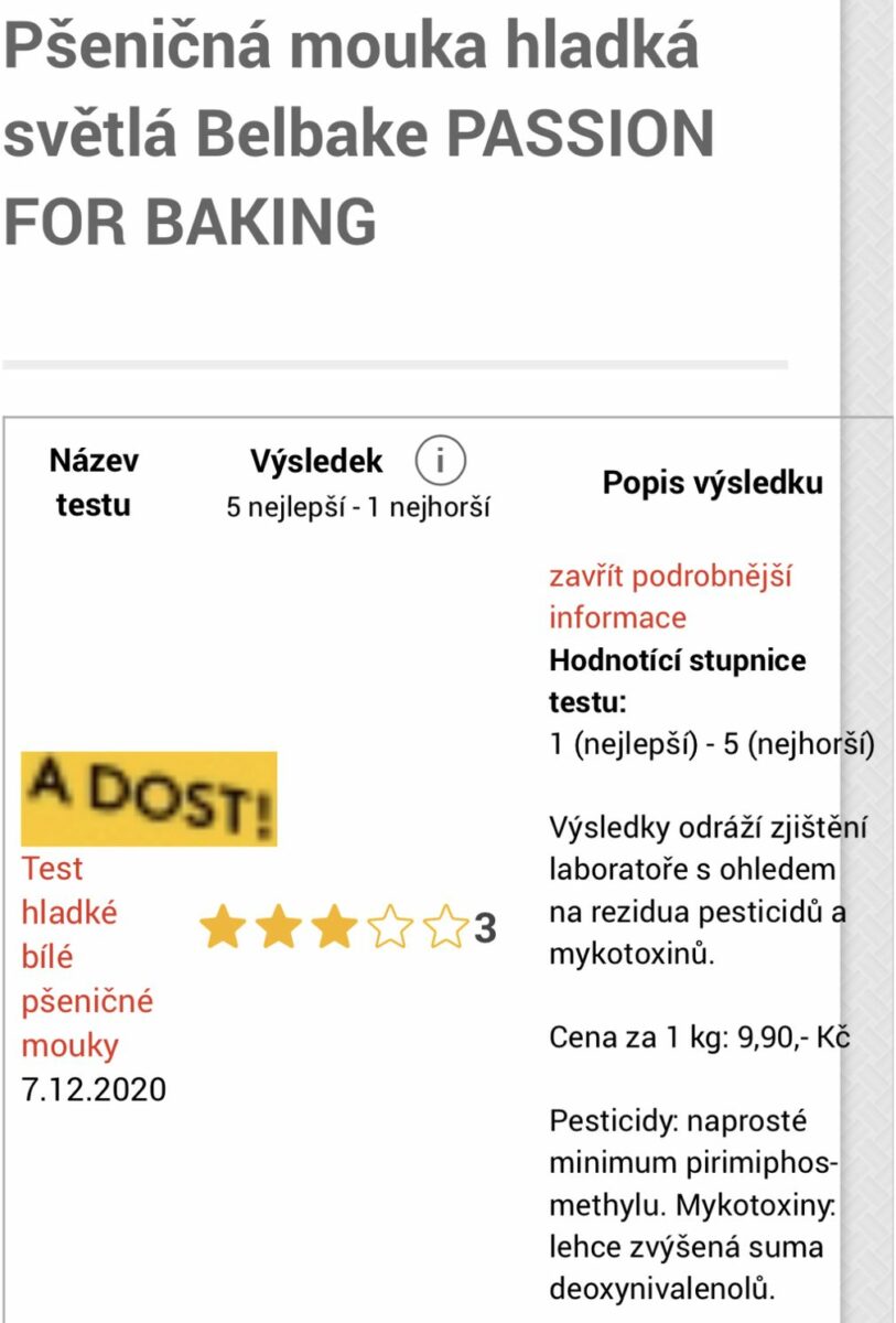 Mouka Lidlu Belbake neprošla nezávislými testy. Není uvedena země původu a v testech roku 2020 byly objeveny pesticidy.   