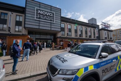 V OC Novo Plaza v Praze 4 proběhla za účasti Policie ČR cvičná evakuace objektu.