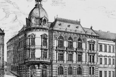 Žižkovská radnice v roce 1891.
