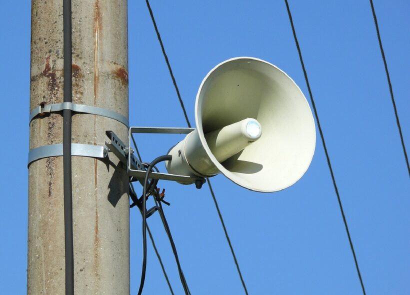 Pravidelná zkouška sirén.