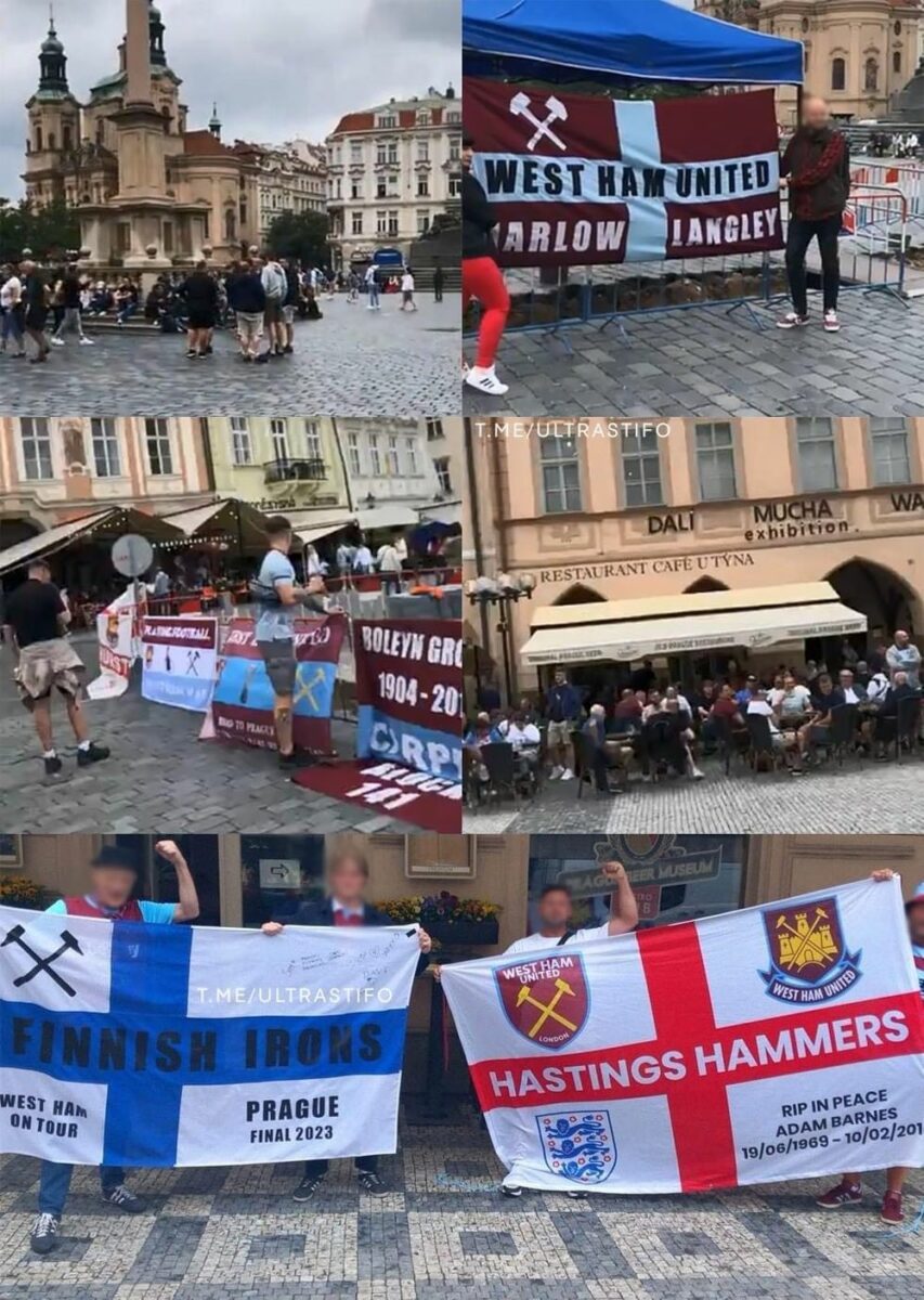Fanoušci West Ham už v Praze řádí. Přijede jich až 20.000. Lístky jsou k dostání stále třeba na bazoš.cz 