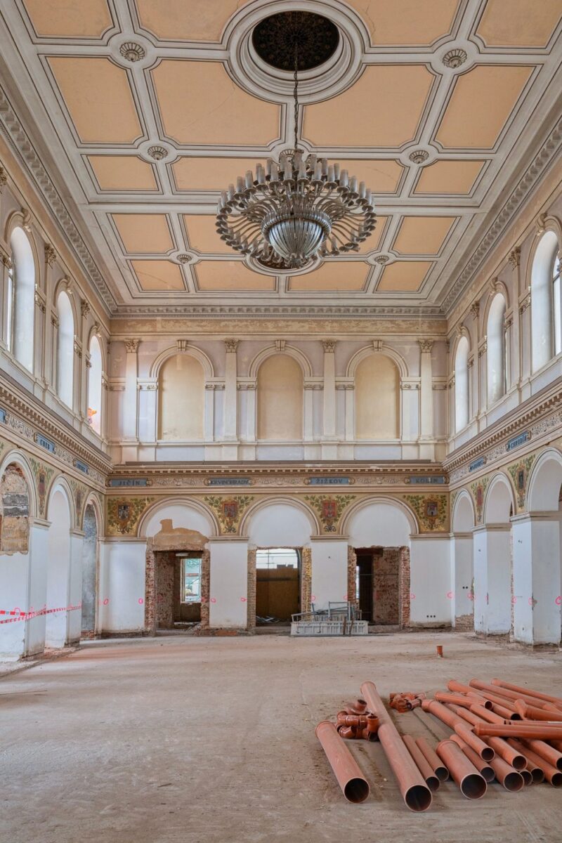 Rekonstrukcí prochází i interiér Burzy.