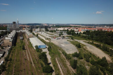 Bývalé Nákladové nádraží Žižkov.