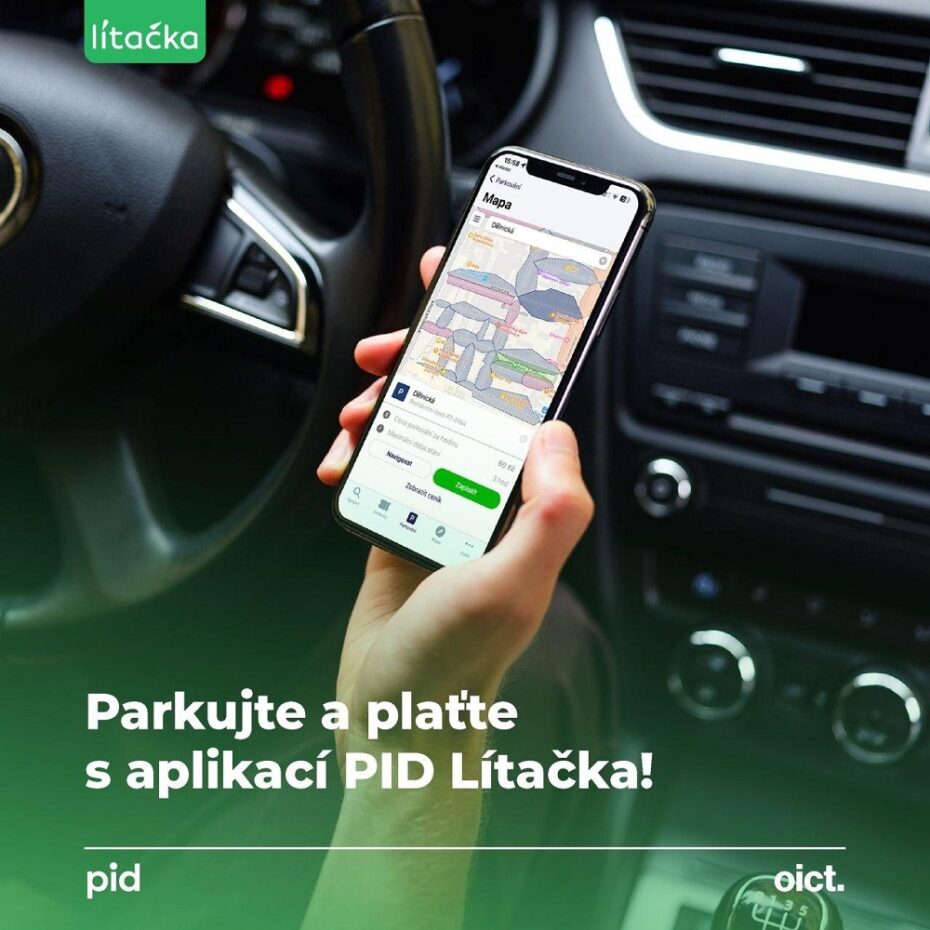 Aktuálně pomáhá Pražanům mobilní aplikace Lítačka s parkováním.