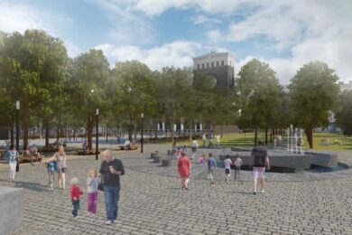 Revitalizace náměstí Jiřího z Poděbrad začne už v lednu 2024.