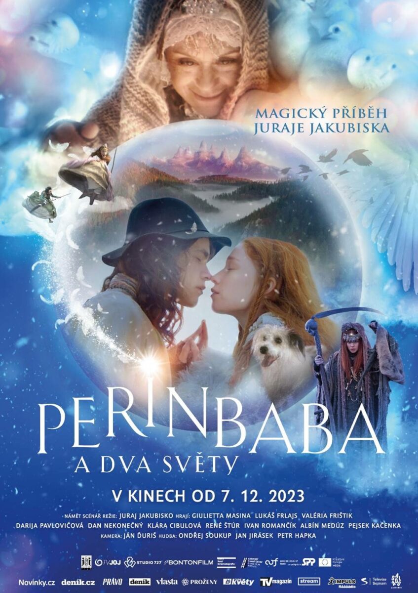 Plakát pohádky Perinbaba a dva světy.