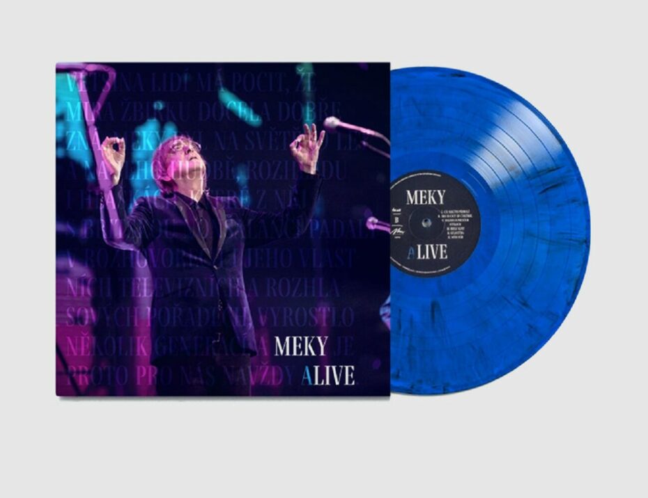 Komplet obsahuje také LP desku Meky Alive s posledním koncertem Mira Žbirky z roku 2021.