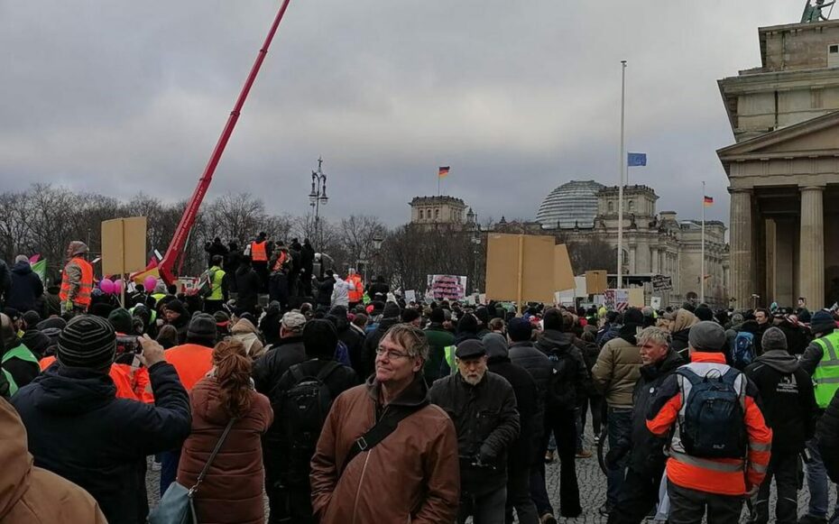 Protesty v Berlíně