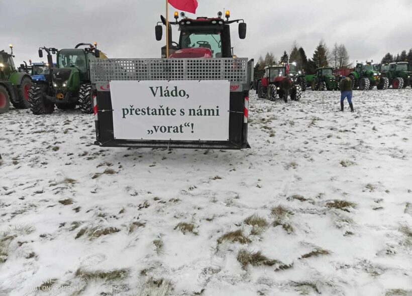 Zemědělci jsou naštvaní na vládu a ve čtvrtek  budou opět omezovat dopravu v Praze.