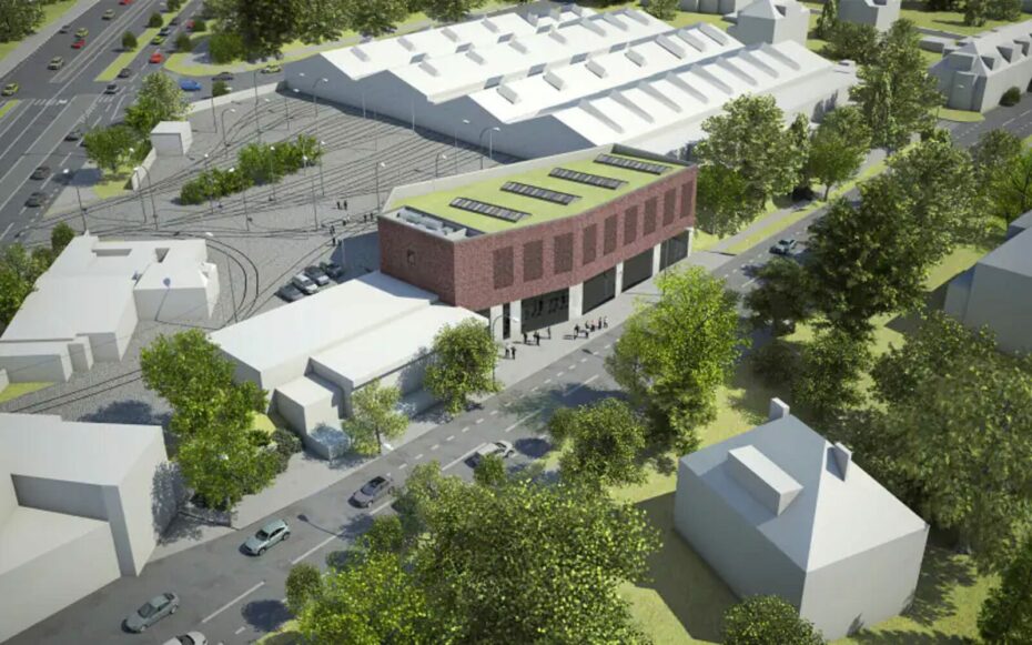 Vizualizace výstavní haly Muzea MHD, která se otevře v září 2025.