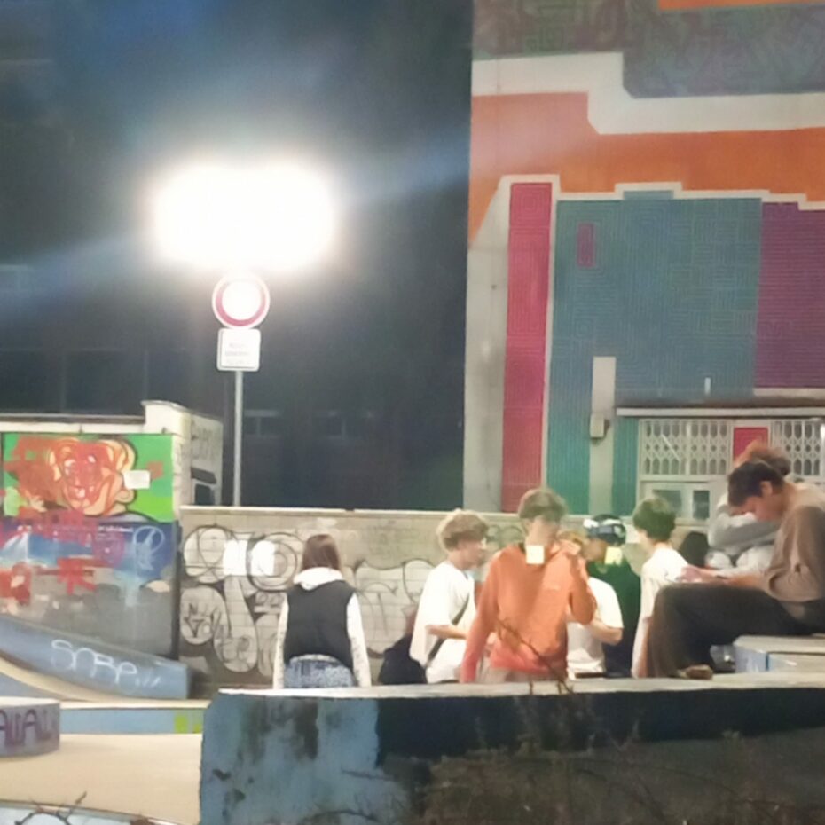 Mladá lidé se scházejí pravidelně v skateparku Gutova, nechybí alkohol a drogy. Vznikají z toho konflikty a bitky. 