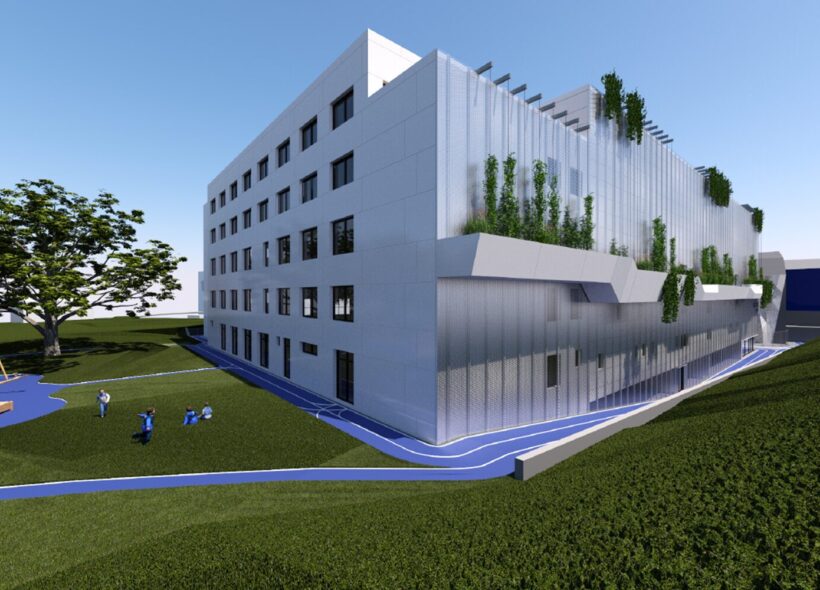 Za dva roky přivítá Sportovní gymnázium Lužiny v Praze 13 první studenty.