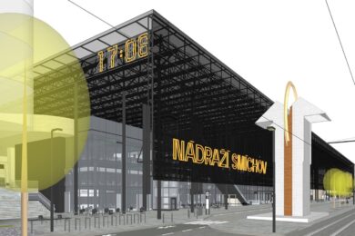Aktuální vizualizace Terminálu Smíchov po změně názvu.