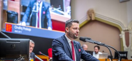 Ondřej Prokop na zastupitelstvu MHMP.