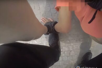Hlídka nalezla opilou ženu přímo v jízdním pruhu na mostě Legií, kde křičela a agresivně gestikulovala. Po neuposlechnutí výzvy k zastavení se pokusila uprchnout. 