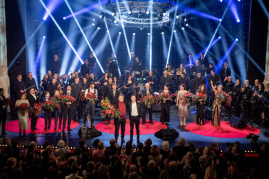 Děkovačka koncertu Muzikál expres v roce 2020.