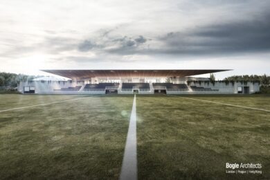 Sportoviště v Praze 5, které využívá Rugby Club Tatra Smíchov, projde rozsáhlou revitalizací, včetně nové tribuny.