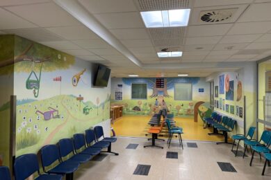 Celkový pohled na dětskou čekárnu.