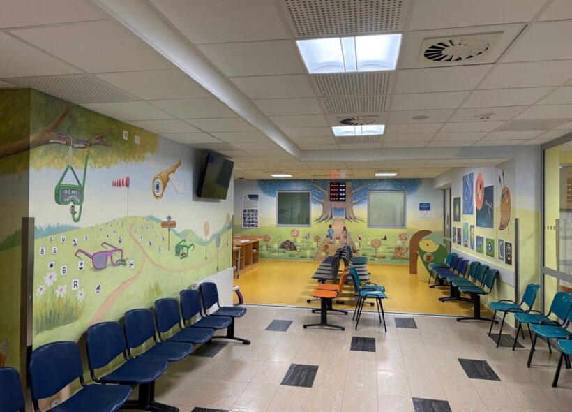 Celkový pohled na dětskou čekárnu.