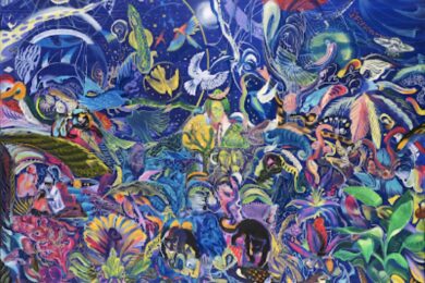 Výstava Domorodé světy v Galerii Václava Špály v Praze nabízí do 7. prosince pohled do unikátního světa malíře džungle Otto Plachta.