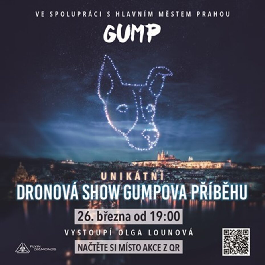 V úterý 26. března od 19 hodin se centrum Prahy promění v dějiště unikátní dronové show. 