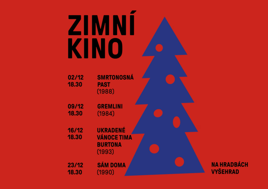 Během adventu uvede Praha 4 v zimním kině čtyři kultovní filmy, jež se různým způsobem dotýkají zimy a Vánoc.