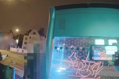 Strážníci z Prahy 4 den před Štědrým večerem přistihli teprve čtrnáctiletého chlapce při ničení autobusové zastávky Dolina. 