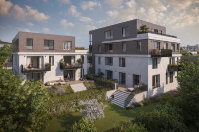 Všechny byty mají vlastní terasu, zahradu nebo balkon, sklep a parkovací stání v podzemní garáži