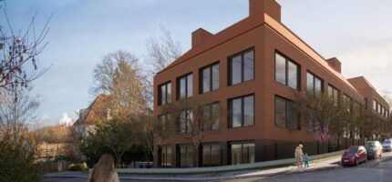 Vizualizace budovy ZŠ Na Výši v Praze 5.