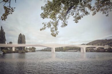 Vizualizace Dvoreckého mostu.