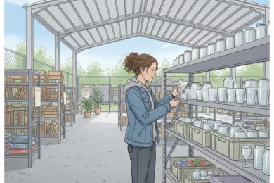 V reuse pointech můžete sehnat například zachovalé nádobí.