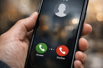 Ilustrační snímek: příchozí hovor na mobilním telefonu. Podvodníci často využívají telefonní kontakt k vylákání peněz od obětí.