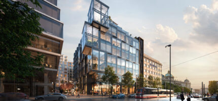 Území mezi Římskou ulicí a Vinohradskou třídou bude daleko lépe průchozí pro pěší. Na nově vzniklých veřejných prostranstvích přibude zeleň a umělecké instalace.