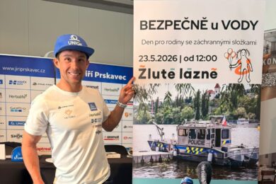 Ambasador akce Bezpečně u vody Jiří Prskavec představuje program sobotního dne ve Žlutých lázních.